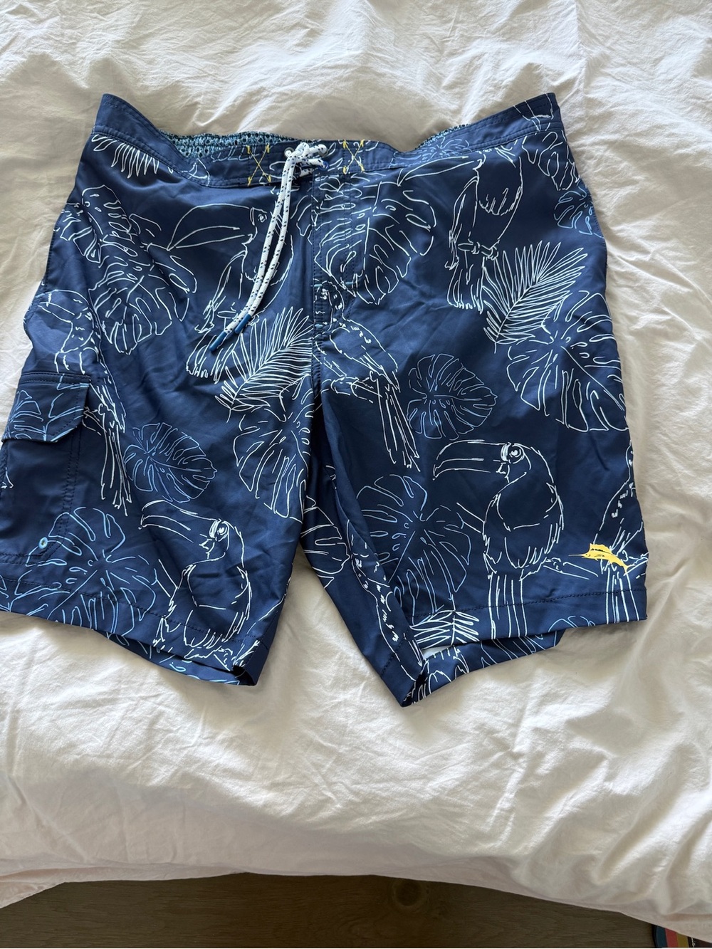 Tommy Bahama Navy Tropical Toucan Swim Trunks